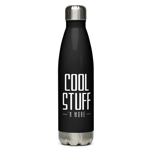 Cool Stuff stainless steel water bottle - black