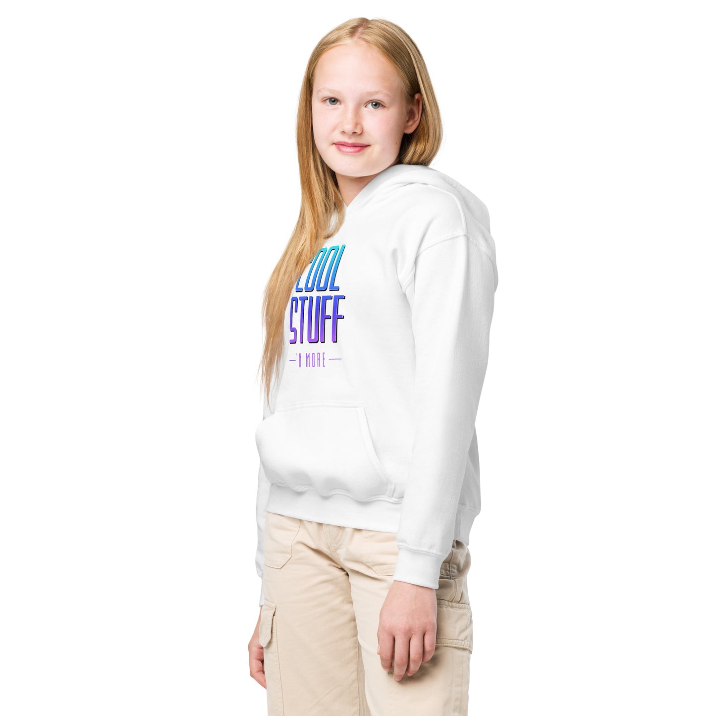 Cool Stuff Youth Hoodie - gradient purple